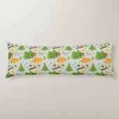 Camping Pattern Lichaamskussen (Voorkant)