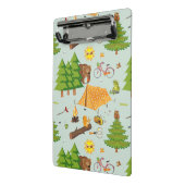 Camping Pattern Mini Klembord (Angled2)
