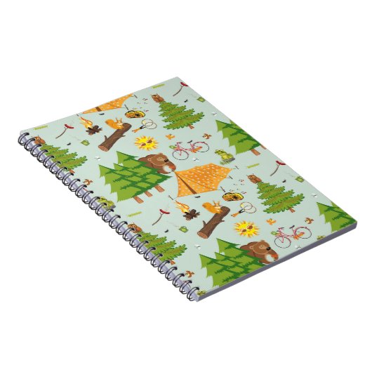 Camping Pattern Notitieboek (Rechterzijde)