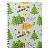Camping Pattern Notitieboek (Voorkant)