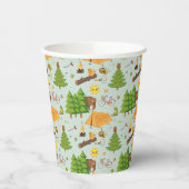 Camping Pattern Papieren Bekers (Links)
