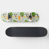 Camping Pattern Persoonlijk Skateboard (Horizontaal)