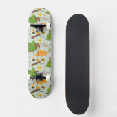 Camping Pattern Persoonlijk Skateboard (Voorkant)