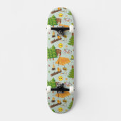 Camping Pattern Persoonlijk Skateboard (Voorkant)