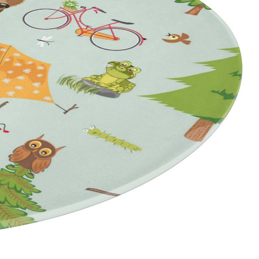 Camping Pattern Snijplank (Hoek)