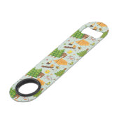 Camping Pattern Speed Flessenopener (Achterkant Gekanteld)