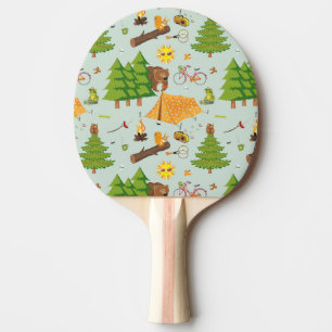 Camping Pattern Tafeltennisbatje