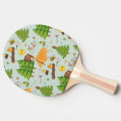 Camping Pattern Tafeltennisbatje (Zijkant)
