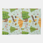 Camping Pattern Theedoek (Horizontaal)