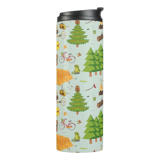 Camping Pattern Thermosbeker (Gedraaid links)