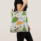 Camping Pattern Tote Bag (Dichtbij)