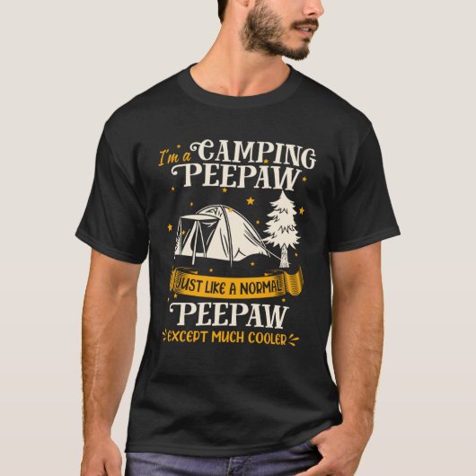 Camping Peepaw veel koeler voor Peepaw T-shirt (Voorkant)