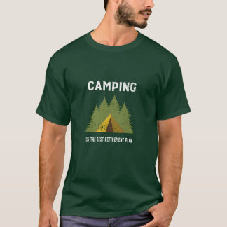 Camping Pensioen grappig T-shirt