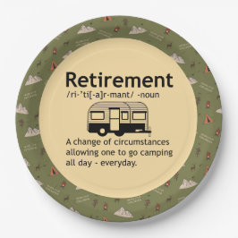 Camping Pensioendefinitie Papieren Bordje