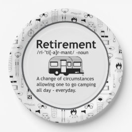 Camping Pensioendefinitie Papieren Bordje
