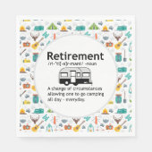 Camping Pensioendefinitie Servet (Voorkant)