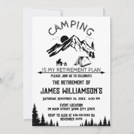 Camping Pensioenfeest Kaart