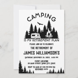 Camping Pensioenfeest Kaart