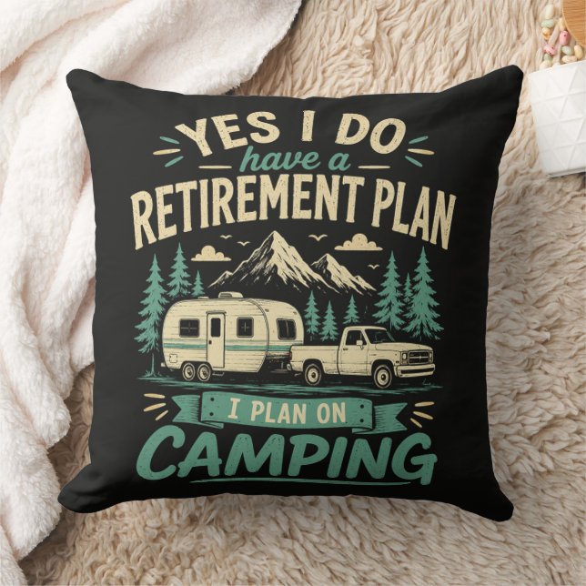 Camping Pensioenplan Kussen (Deken)