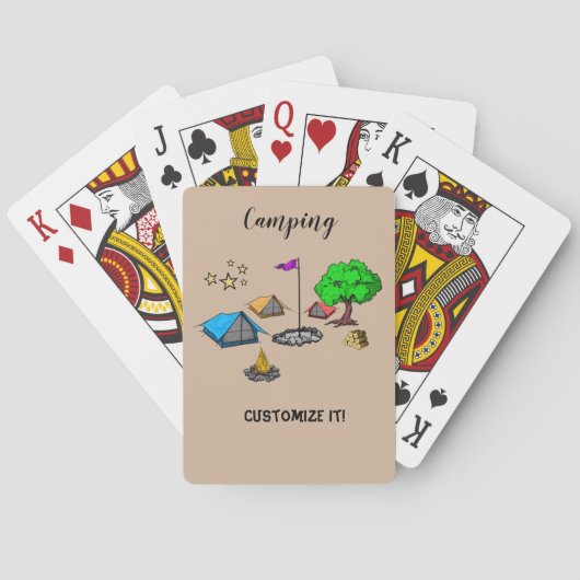Camping Playing Cards Pokerkaarten (Achterkant)