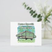 Camping PopUp Briefkaart (Staand voorkant)