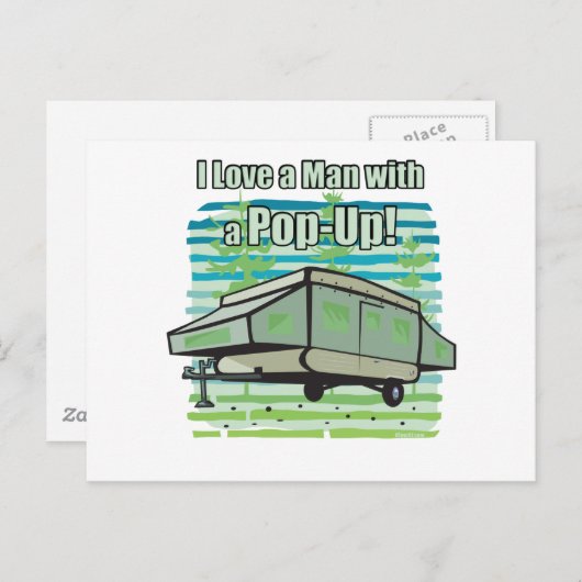 Camping PopUp Briefkaart (Voorkant / Achterkant)