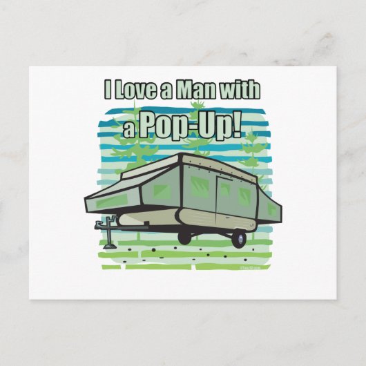 Camping PopUp Briefkaart (Voorkant)