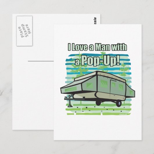 Camping PopUp Briefkaart (Voorkant / Achterkant)