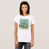 Camping PopUp Camping Puns T-shirt (Voorkant volledig)