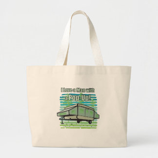 Camping PopUp Grote Tote Bag