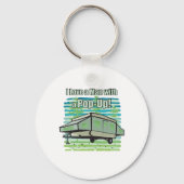 Camping PopUp Sleutelhanger (Voorkant)
