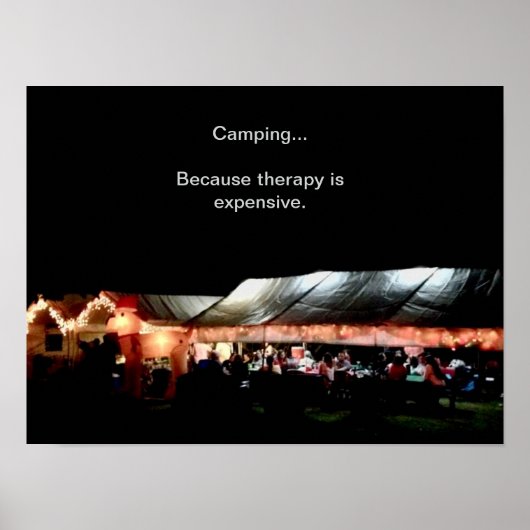 Camping Poster (Voorkant)