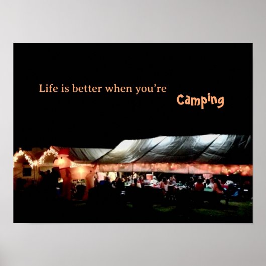 Camping Poster (Voorkant)