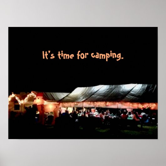 Camping Poster (Voorkant)