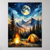 Camping Poster (Voorkant)