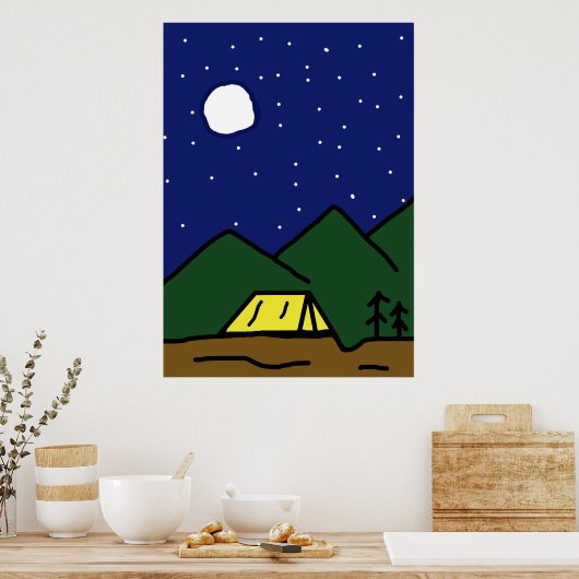 Camping Poster (Keuken)