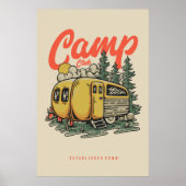camping poster bossen (Voorkant)