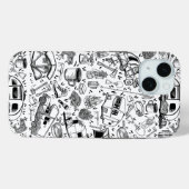 Camping print patroon collage Case-Mate iPhone case (Achterkant (horizontaal))