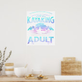 Camping - Problemen van de oude man. Poster (Keuken)