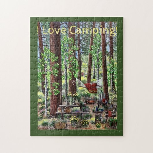 Camping Puzzle Legpuzzel (Verticaal)