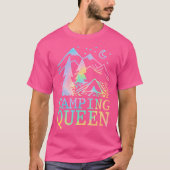 Camping Queen Elegant Camping Night Graphic T-shirt (Voorkant)