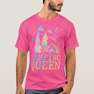 Camping Queen Elegant Camping Night Graphic T-shirt