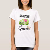 Camping Queen T-shirt (Voorkant)