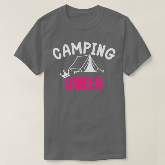 Camping Queen T-shirt (Design voorkant)