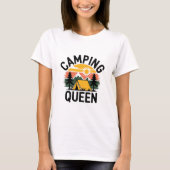 Camping Queen T-shirt (Voorkant)