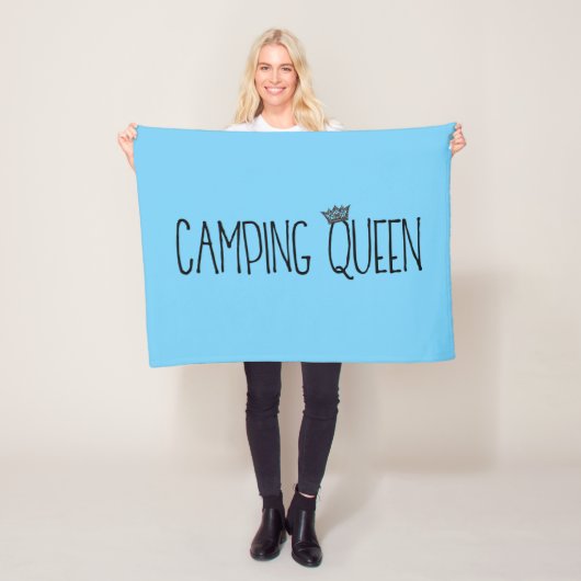 "Camping Queen" Vluchtdebakens Fleece Deken (In situ)