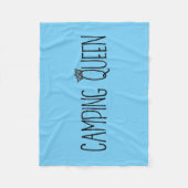 "Camping Queen" Vluchtdebakens Fleece Deken (Voorkant)