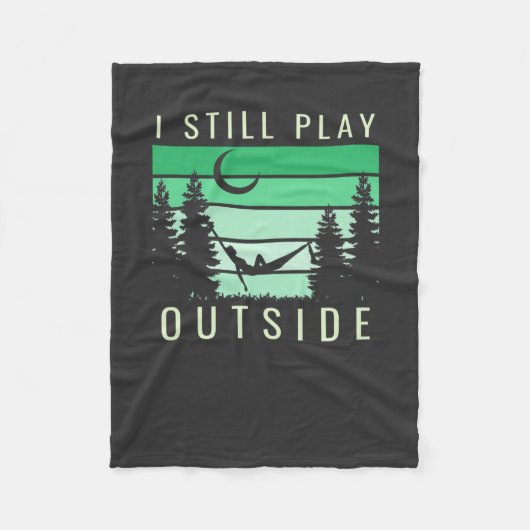 Camping Quote Vakantie Fleece Deken (Voorkant)