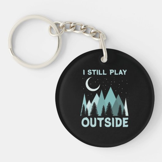 Camping Quote Vakantie Sleutelhanger (Voorkant)