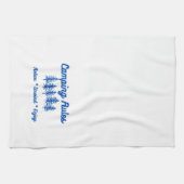 Camping regels op een keukenhanddoek (Horizontaal)